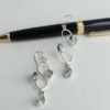 Water-blue-stone-fitted-Real-silver-earrings