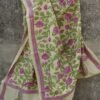 Lotus-kanthawork-Tussar-silk-dupatta