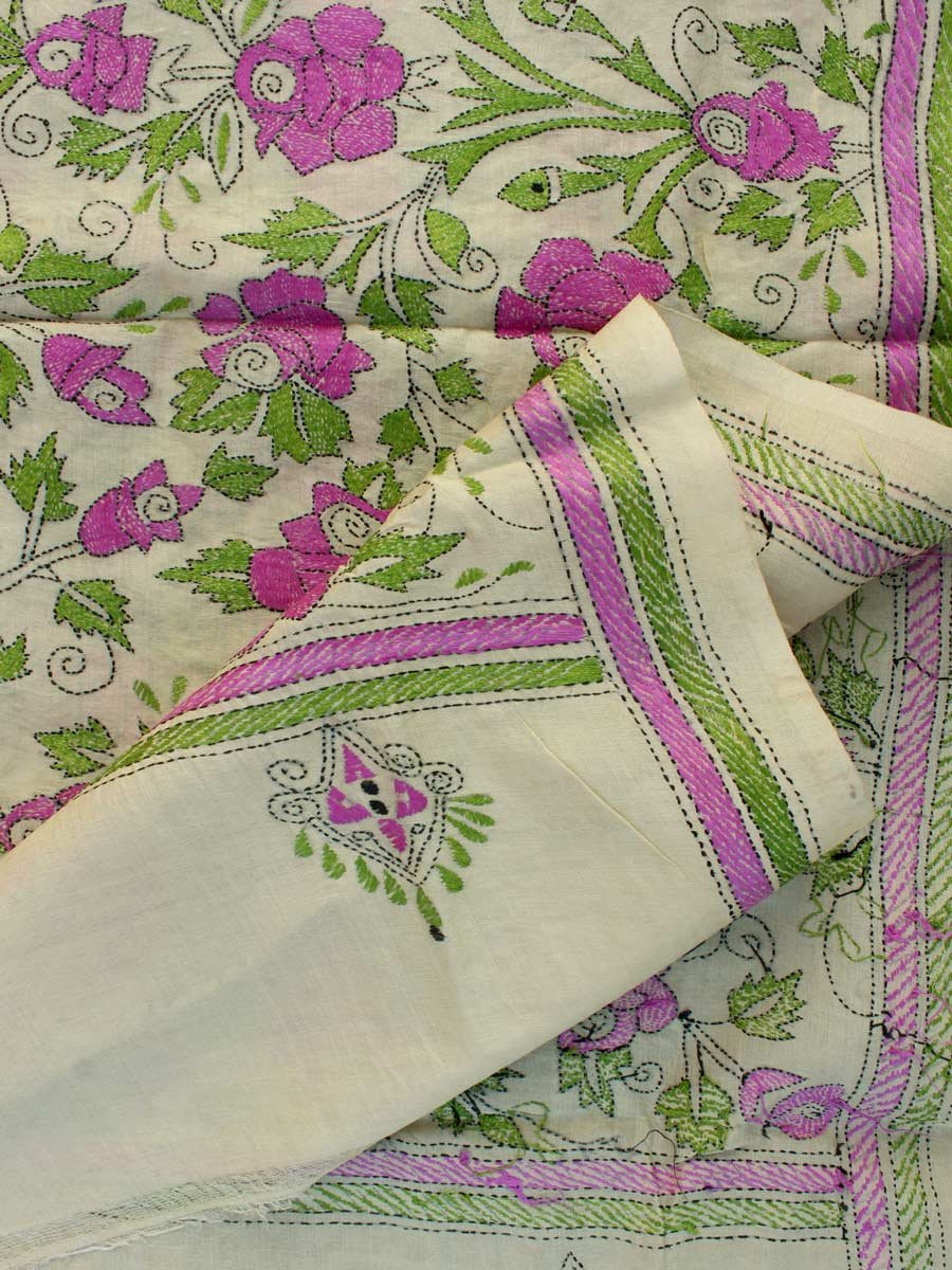 Purple-Roses-kanthaa-handembroidered-tassar-silk-dupatta