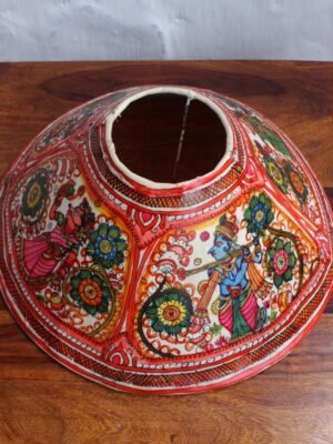 Radha-krishna-round-lampshade