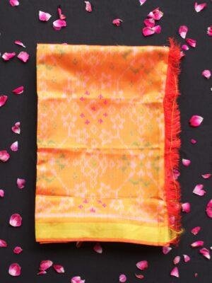Yellow-patan-patola-pure-silk-dupatta.Shilphaat