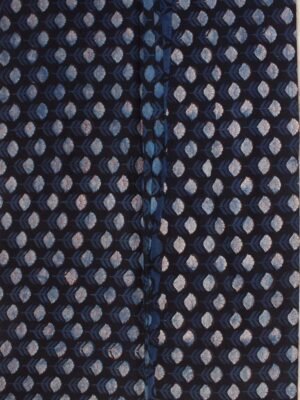 Indigo-and-Black-Block-printed-mul-cotton-fabric