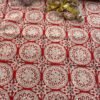 Madder-Red-floral-hand-block-printed-mul-cotton-kurta-fabric