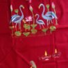 Maroon-Red-nakshi-Kantha-cotton-Kurta-fabric