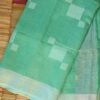 Mint-Green--pure-linen-saree