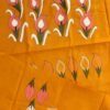 Mustard-yellow-nakshi-Kantha-cotton-Kurta-fabric