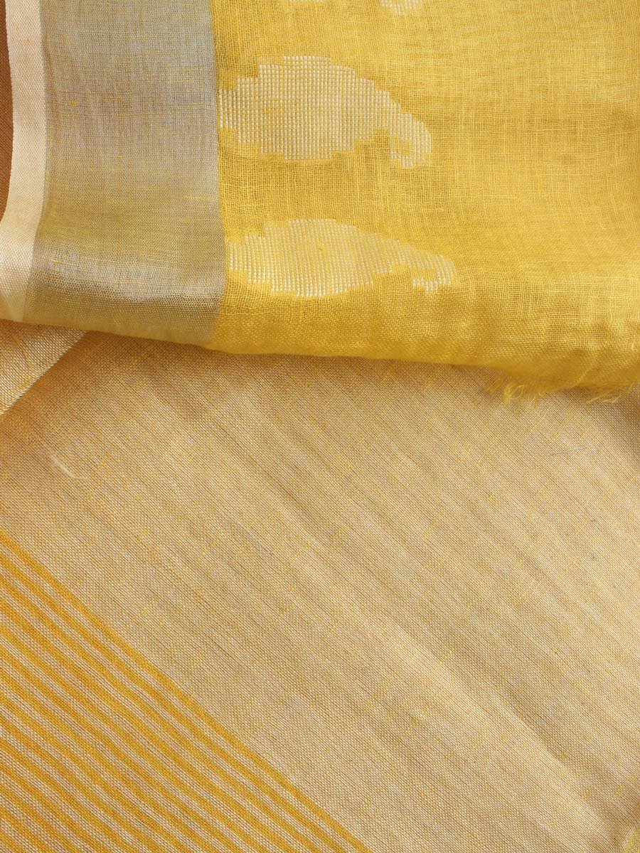 Sun-yellow-Pure-linen-by-Linen-Sari