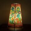 Elephants--long-leather-table-lamp