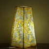 Yellow-and-White-Peacocks-Tholu-Bommalata-long-lamp