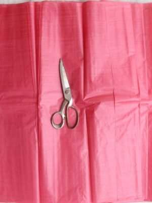 Carrot-Pink-paper-tussar-silk-Fabric