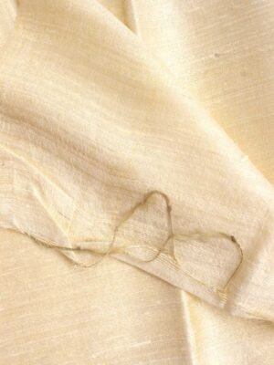 Cream-White-pure-dupion-silk-fabric