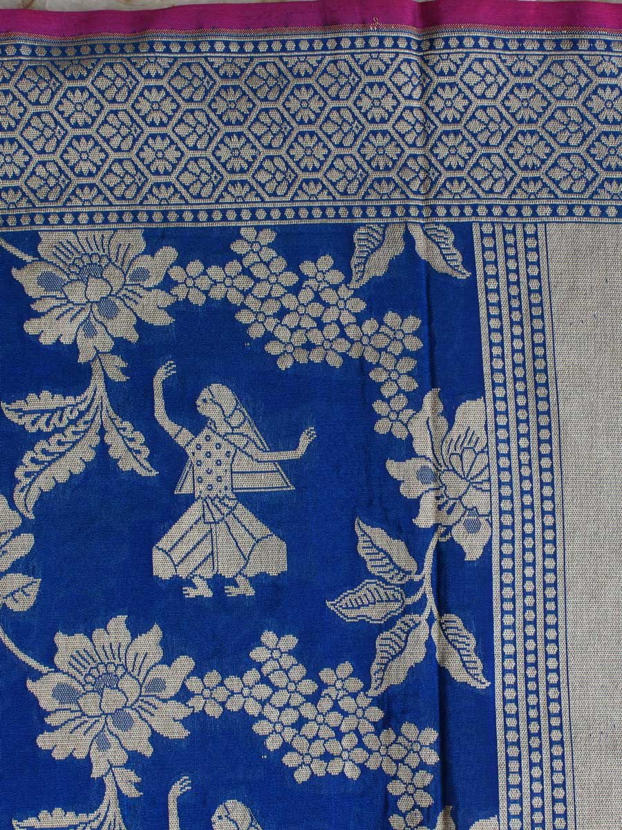 Blue-pure-silk-banarasi-dupatta Blue-pure-silk-banarasi-dupatta