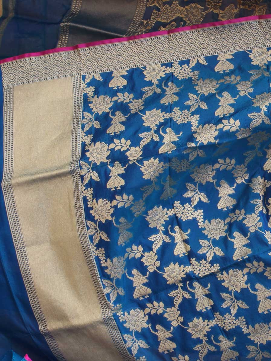 Blue-pure-silk-handwoven-banarasi-dupatta Blue-pure-silk-handwoven-banarasi-dupatta