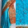 Blue-and-orange-kanthawork-tussar-silk-saree-Shilphaat