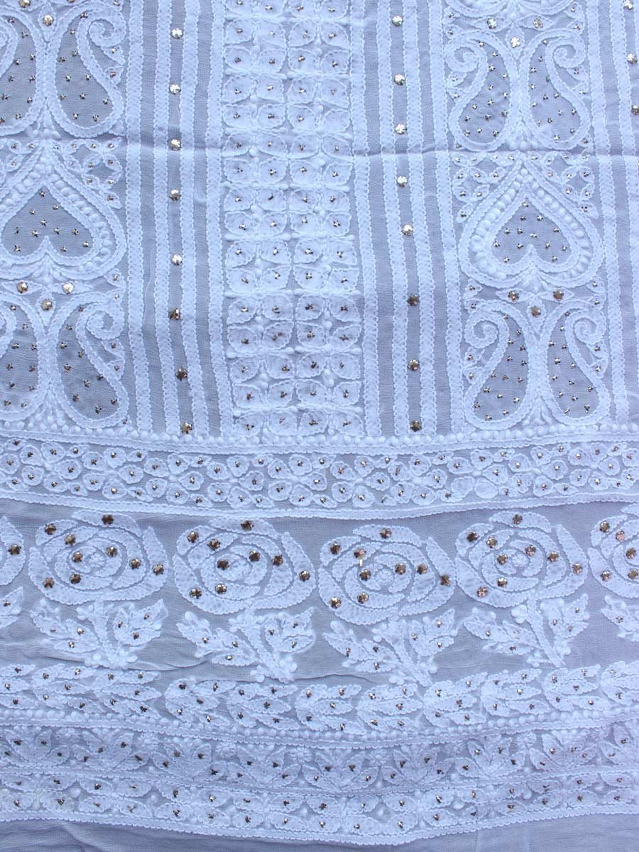 Paan-Buti-chikankari-mukaish-georgette-ladies-Kurta Paan-Buti-chikankari-mukaish-georgette-ladies-Kurta