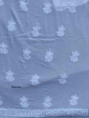 Paisley-and-leaves-chikankari-mukesh-georgette-kurta-fabric