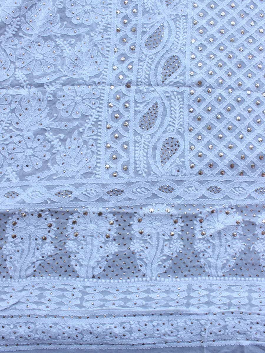 Paisleys-chikankari-mukaish-georgette-ladies-Kurta Paisleys-chikankari-mukaish-georgette-ladies-Kurta