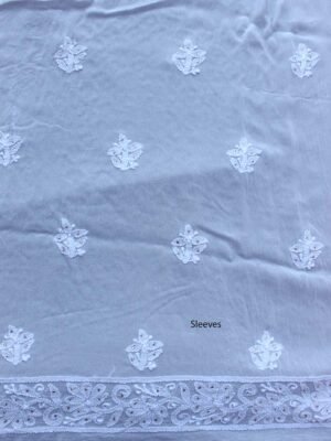 White-Flowers-chikankari-mukesh-georgette-kurta-fabric