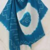 Cyan-Blue-Bandhani-woolen-Shawl