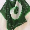 Green-and-Off-white-Bandhani-woolen-Shawl
