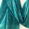 Peacock-green--Patan-Patola-Handwoven-woolen-Shawl