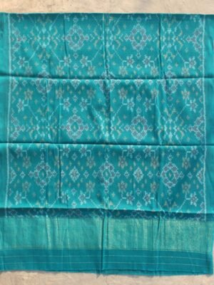 Peacock-green-Patan-Patola-Pure-Wool-Shawl