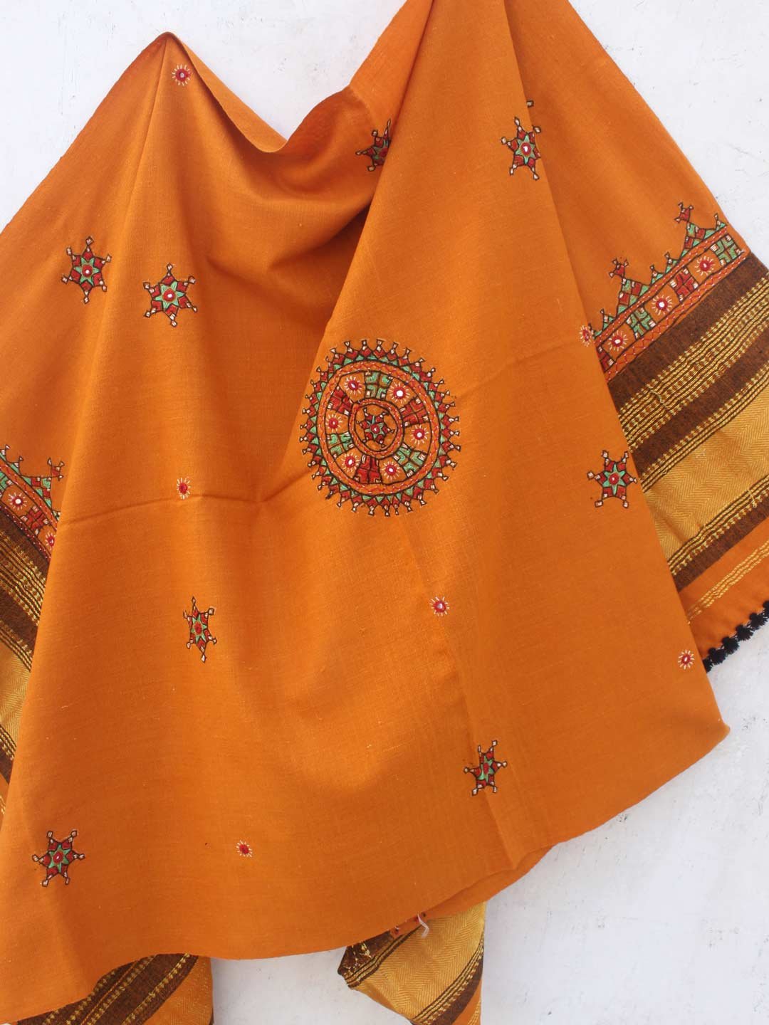 Turmeric-yellow-Suf-embroidered-woolen-Shawl Turmeric-yellow-Suf-embroidered-woolen-Shawl