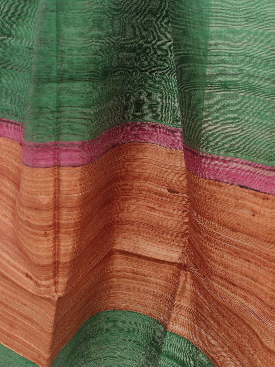 Green,-pink-and-brown-pure-bhagalpur-silk-scarf Green,-pink-and-brown-pure-bhagalpur-silk-scarf