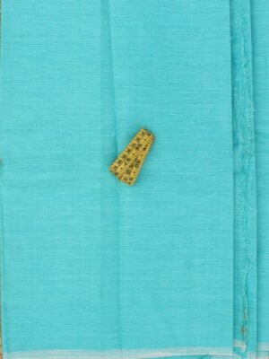 Greenish-blue-Linen-kurta-fabric-by-Shilphaat