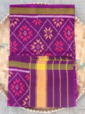 Grape-purple-pure-silk-patan-patola-dupatta