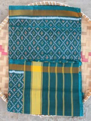 Greenish-Blue--pure-silk-patan-patola-dupatta-Shilphaat