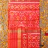 Orange-pure-silk--patola-handwoven-dupatta at Shilphaat.com
