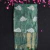 Hunter-Green-and-white-embroidered-desi-kosa-tassar-silk-sari-Shilphaat