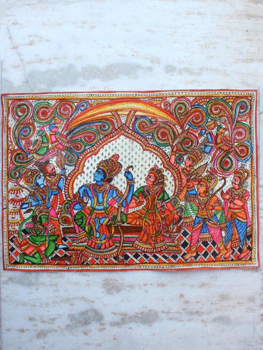 Ram-Durbar-Tholu-Bommalata-cutwork-leather-paiting Ram-Durbar-Tholu-Bommalata-cutwork-leather-painting