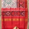 Red-and-white-semi-double-Patola-silk-dupatta