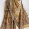 Brown-madhubani--ghicha-tussar-silk-dupatta
