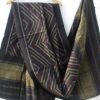 Black-zig-zag-patan-patola-woolen-shawl Shilphaat