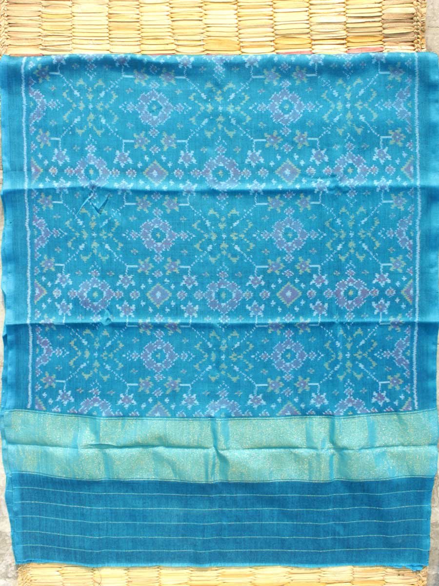 Greenish-Blue-patan-patola-pure-wool-shawl Greenish-Blue-patan-patola-pure-wool-shawl