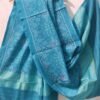 Greenish-Blue-patan-patola-woolen-shawl-Shilphaat