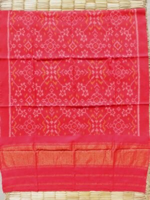 Vermilion-Red-patan-patola-pure-wool-shawl