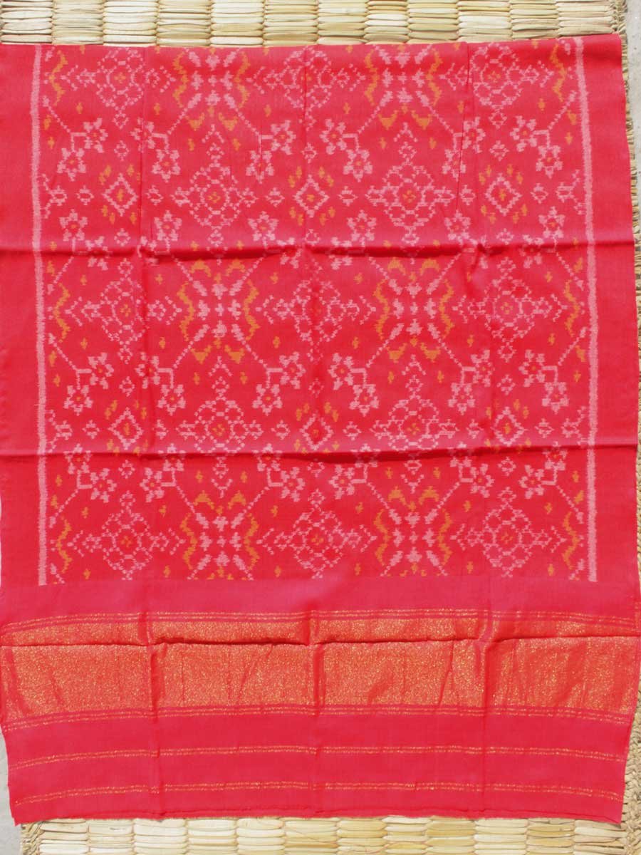 Vermilion-Red-patan-patola-pure-wool-shawl Vermilion-Red-patan-patola-pure-wool-shawl