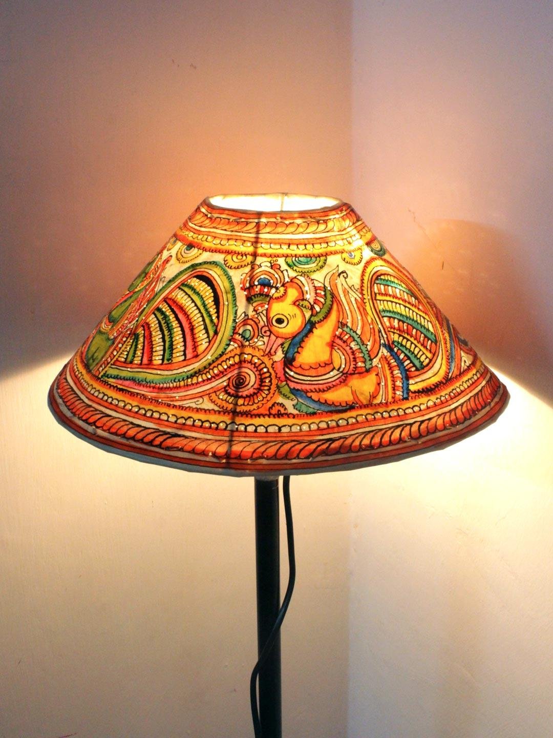 Peacocks-tholu-bommalata-lamp-shade-Shilphaat Peacocks-tholu-bommalata-lamp-shade-Shilphaat
