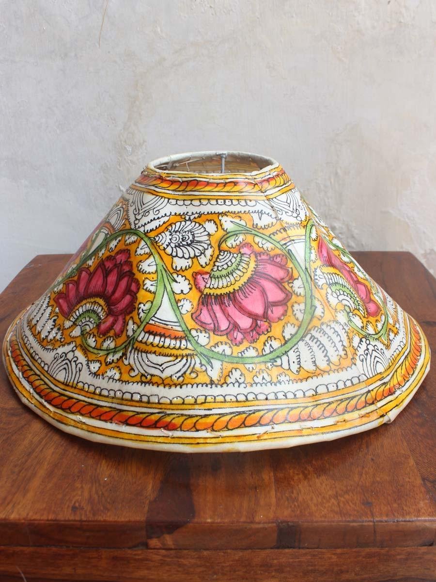Pink-Lotus-Leather-stand-lamp-Shilphaat Pink-Lotus-Leather-stand-lamp-Shilphaat