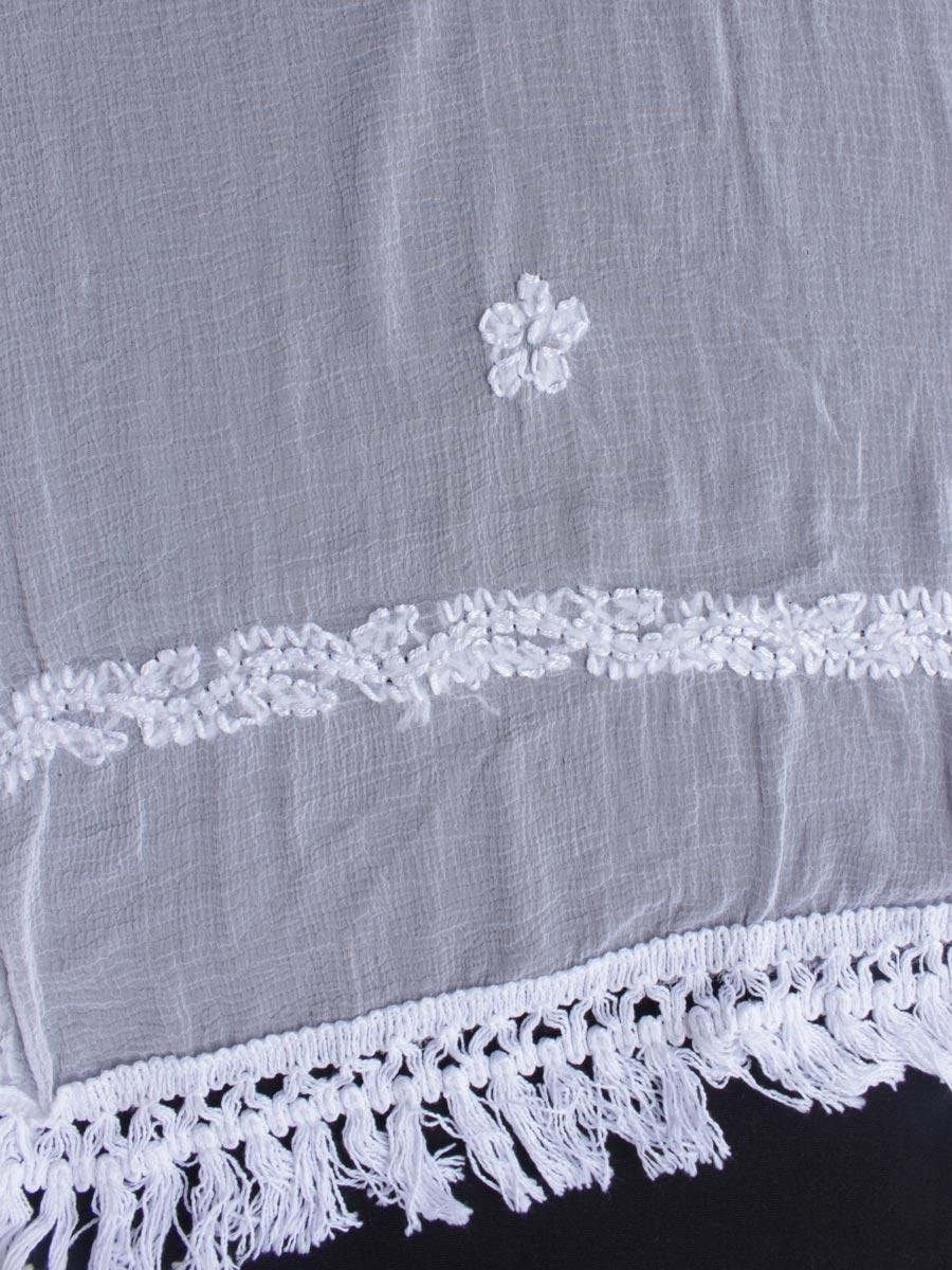 White-chikankari-embroidered-lace-chiffon-dupatta White-chikankari-embroidered-lace-chiffon-dupatta Shilphaat