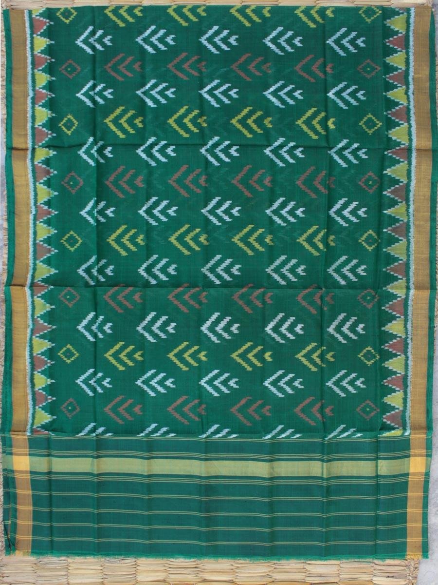 Forest-Green-Patan-Patola-silk-odhani Forest-Green-Patan-Patola-silk-odhani at Shilphaat.com