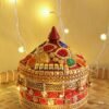 Red-and-golden-wooden-Sindhora at Shilphaat.com