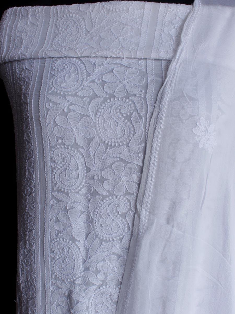 White-Viscose-chikankari-2pc-ladies-suit White-Viscose-chikankari-2pc-ladies-suit at Shilphaat.com