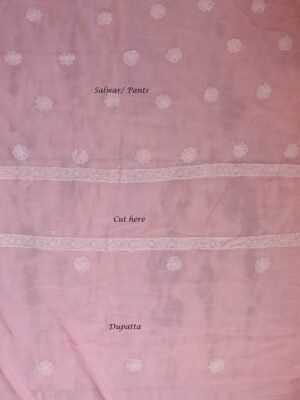 Pastel-Peach-georgette-chikankari-salwar-suit at Shilphaat.com