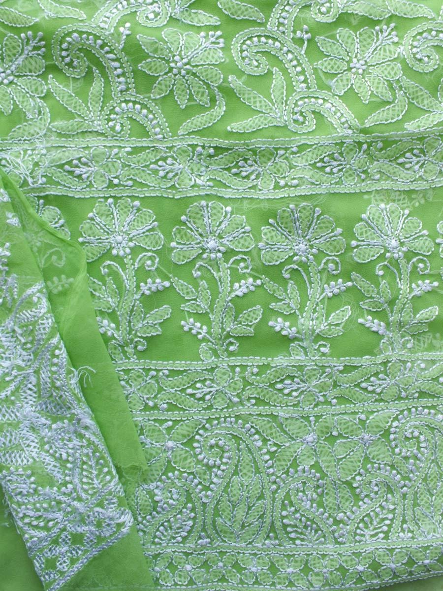 Dhani-Green-georgette-chikankari-ladies-kurta Dhani-Green-georgette-chikankari-ladies-kurta
