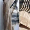 Black-Palla-Desi-tassar-Bhagalpur-silk-Saree at Shilphaat.com